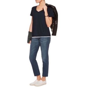 j brand | navy v-neck t-shirt tee